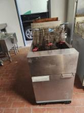 Fymaster Model SR162GN 75lb Natural Gas Floor Fryer,
