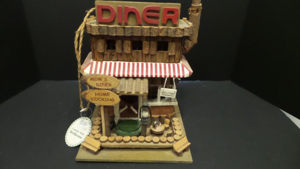 Mom's Diner Crafted Birdhouse Creation