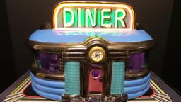Blue Diner- Jerry Berta's Neon America- # 3 of 6 extremely Rare Sculptures with working Neon and