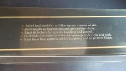Franklin Toiletry Heavy Brass Razor and Wall Mount Hanger