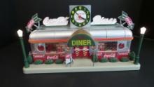 Coca-Cola Diner Clock By Danbury Mint Limited Edition - LIGHT UP-"THIS AUCTION WILL HAVE OVER 100