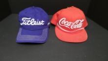 Brand New Coca-Cola & Titleist Logo Hats