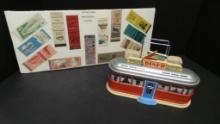 Stella's Diner Condiment Display. With Awesome 1950's Matchbook Cover collection