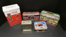 Assorted Diner Tins -Coca Cola -M & M's- Candies Diner and a Mini Lone Ranger Lunch Box