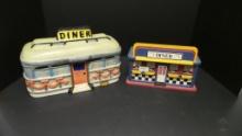 Diner Cookie Jar & Diner Music Box With animation