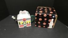Coca-Cola Diner Teapot Licensed Product - # 2 Part of a 3 item Set