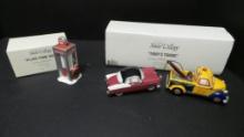 Dept 56 - Snow Village Accessories- Phone Booth and Terry's Towing - ( 7 of 9 Dept 56 items)