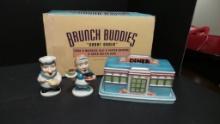 Department 56 - Brunch Buddies -Butter dish-Salt & Pepper