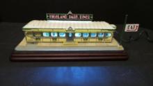 Danbury Mint - Highland Park Diner- LIGHT UP -AC or Batteries - fabulous detail. Not many made