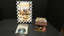 Diner Kitchen Group -Cookbook, Coasters and Rare Rotary timer