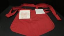 Woolworth Diner waitress apron & Order pad, With Peony Park French Fry Holders - ( Companion to
