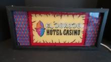 Las Vegas Slot Machine Light- El Dorado Hotel Casino Las Vegas- Bally Slot Machine Front Glass