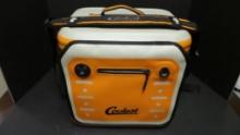 Coolest Cooler-VIBE Phone Pocket, Plates, Utensils, Sholder Strap-Orange