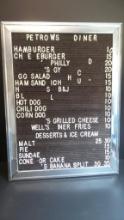 Petrow's Diner Original Menu Boards/ with letter Kit