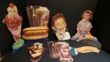 Rare Set of Promotional Lithographs for Malt Shop/Diner/Soda Fountain
