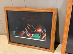 Pair of Nebraska Cornhusker Framed Photos, Matted