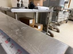 Stainless Steel Prep Table w/ Lower Shelf, 72in x 30in