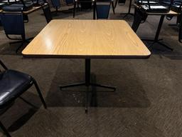 Lot of 4, Restaurant Tables, Square, 36in x 36in x 30in, Laminate Top, Sold 4x's $