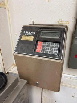 Vintage Amano MJR-8000 Time Clock System w/ Card File