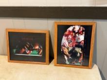 Pair of Nebraska Cornhusker Framed Photos, Matted