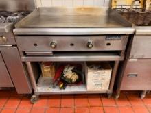 Imperial 36in Flat Top Griddle, 2-Burner, Comes w/ Mobile Equipment Base