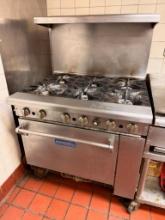 Imperial Six-Burner Gas Range / Oven, Mobile Base