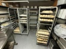 Lot of 3, Mobile Sheet Pan Racks, 12 Pan and 28 Pan Capacity