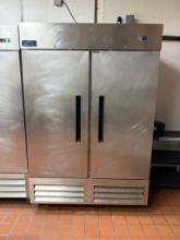 Arctic Air Model AF49EX Two-Door Reach-In Freezer, Mobile Base