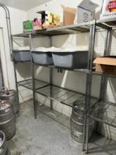 Lot of 5, HD Square Tube Restaurant Shelving Units, See Images for Sizes / Sold 5x's High Bid