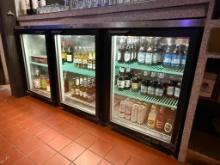 Beverage-Air Model: BB78RG-1-B, 3-Door Glass Door Backbar Cooler