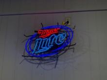 Miller Lite Neon Beer Sign
