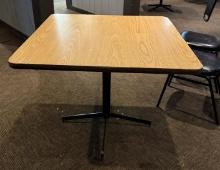 Lot of 4, Restaurant Tables, Square, 36in x 36in x 30in, Laminate Top, Sold 4x's $