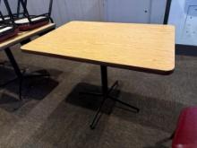 Lot of 4, Restaurant Tables, Rectangle, 42in x 36in x 30in, Laminate Top, Sold 4x's $