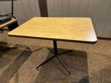 Lot of 4, Restaurant Tables, Rectangle, 42in x 36in x 30in, Laminate Top, Sold 4x's $