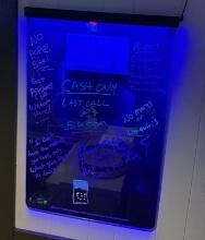 Bud Light Neon Marker Board Menu
