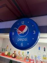 Pepsi-Cola Clock, 18in