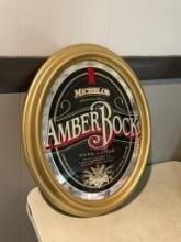 Michelob Amberbock Advertising Mirror, Framed, 23in
