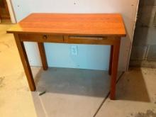 Antique Oak Library Table or Typing Table
