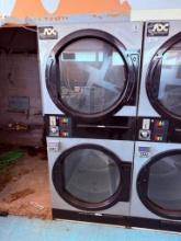 ADC (American Dryer Corp.) ADG-444D - 45lb Dual-Pocket Stack Commercial Dryers