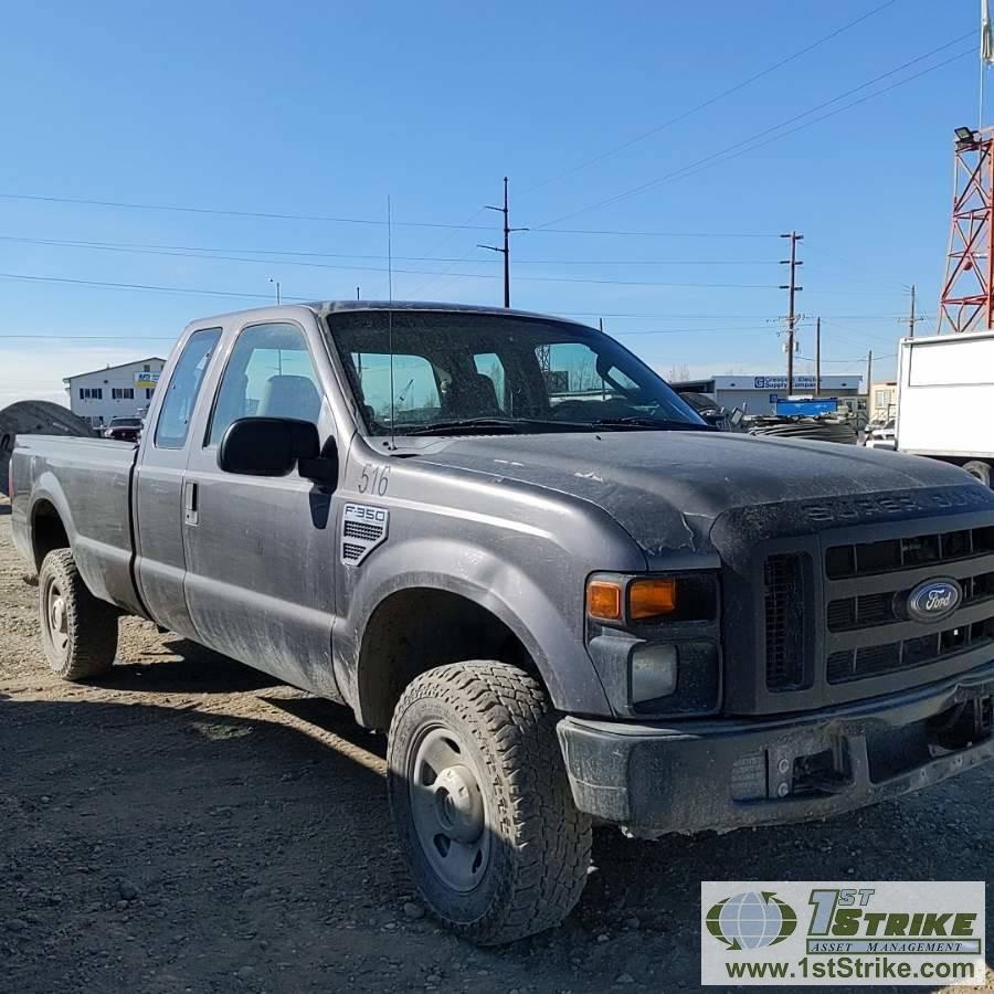 2008 FORD F-350 SUPERDUTY XL, 5.4L TRITON GAS, 4X4, EXTENDED CAB, LONG BED