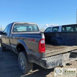 2008 FORD F-350 SUPERDUTY XL, 5.4L TRITON GAS, 4X4, EXTENDED CAB, LONG BED
