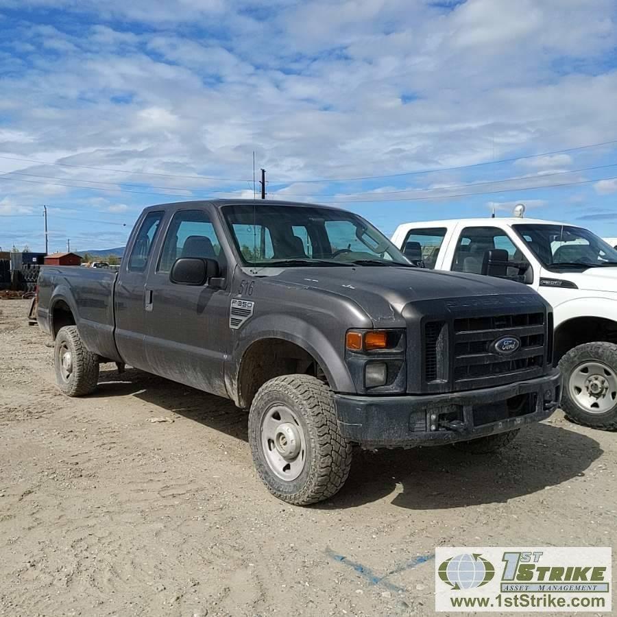 2008 FORD F-350 SUPERDUTY XL, 5.4L TRITON GAS, 4X4, EXTENDED CAB, LONG BED