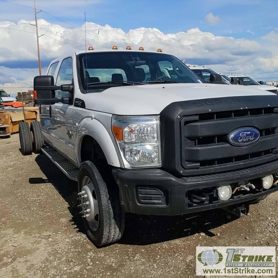 2012 FORD F-550 SUPERDUTY XL, CAB AND CHASSIS, 6.7L POWERSTROKE DIESEL, 4X4, DUALLY, CREW CAB