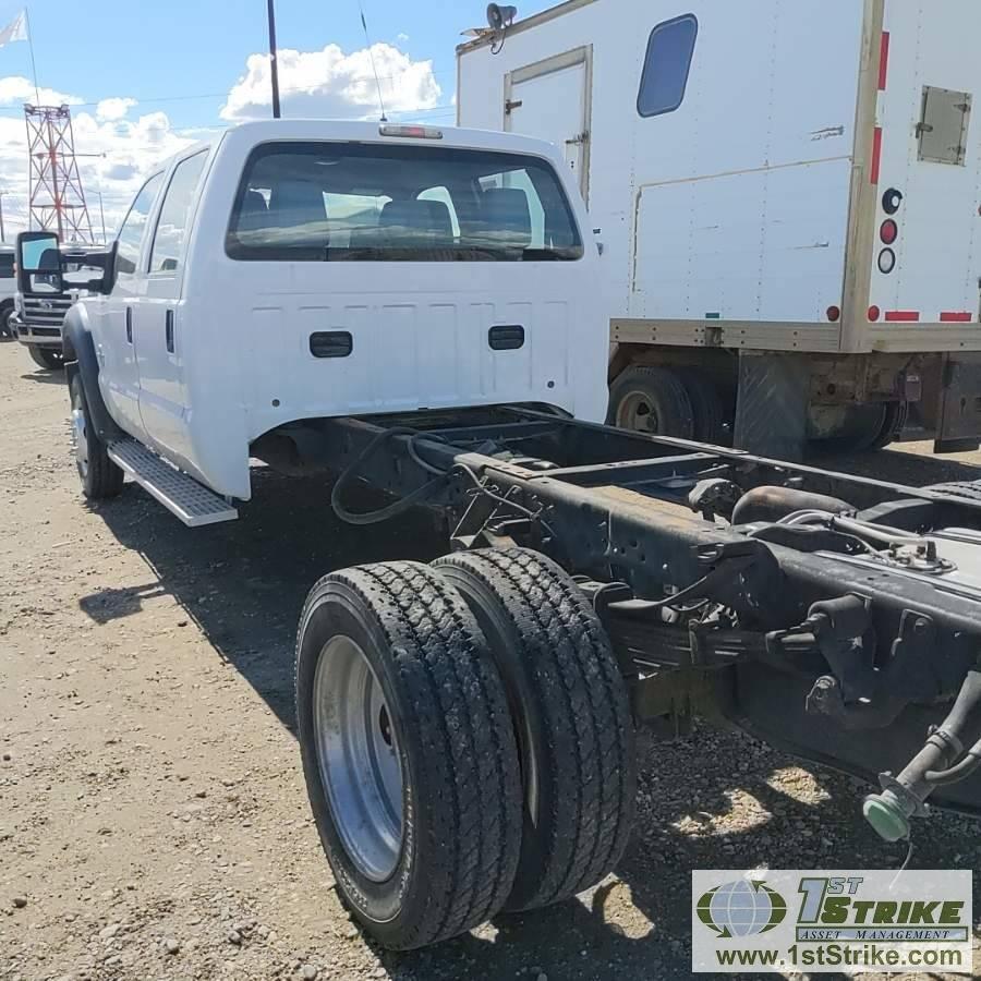 2012 FORD F-550 SUPERDUTY XL, CAB AND CHASSIS, 6.7L POWERSTROKE DIESEL, 4X4, DUALLY, CREW CAB