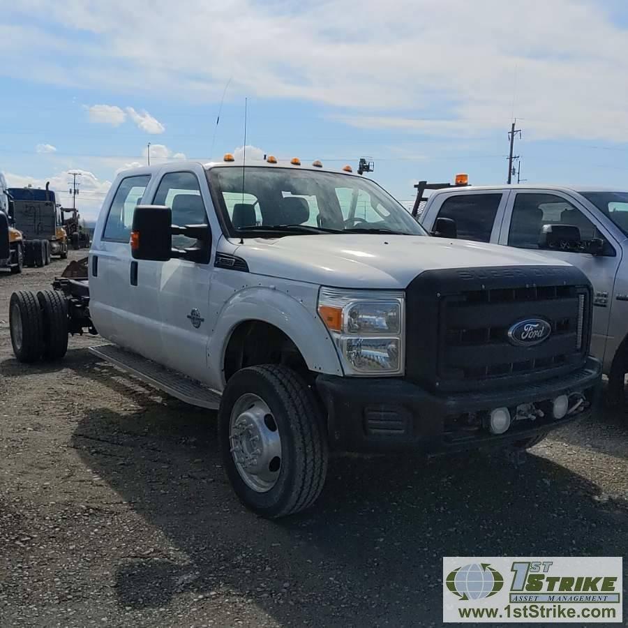 2012 FORD F-550 SUPERDUTY XL, CAB AND CHASSIS, 6.7L POWERSTROKE DIESEL, 4X4, DUALLY, CREW CAB