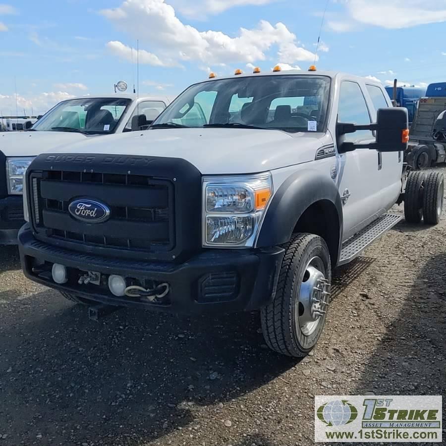 2012 FORD F-550 SUPERDUTY XL, CAB AND CHASSIS, 6.7L POWERSTROKE DIESEL, 4X4, DUALLY, CREW CAB