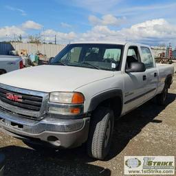 2006 GMC SIERRA 2500HD, 6.6L DURAMAX DIESEL, 4X4, CREW CAB, LONG BED. UNKNOWN MECHANICAL PROBLEMS