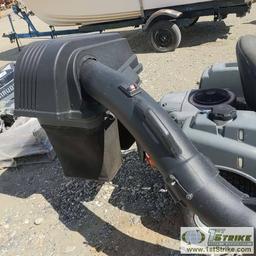 MOWER, HUSQVARNA R24222F ZERO TURN, 2CYL BRIGGS AND STRATTON, W/ BAGGER