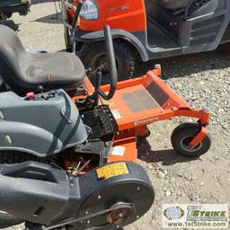 MOWER, HUSQVARNA R24222F ZERO TURN, 2CYL BRIGGS AND STRATTON, W/ BAGGER