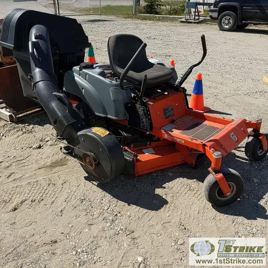 MOWER, HUSQVARNA R24222F ZERO TURN, 2CYL BRIGGS AND STRATTON, W/ BAGGER